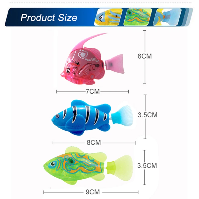 Flash swim ming электронные игрушки для купания для домашних животных, для детей, для ванной, с питанием от аккумулятора, для плавания, роботизированные для украшения аквариума
