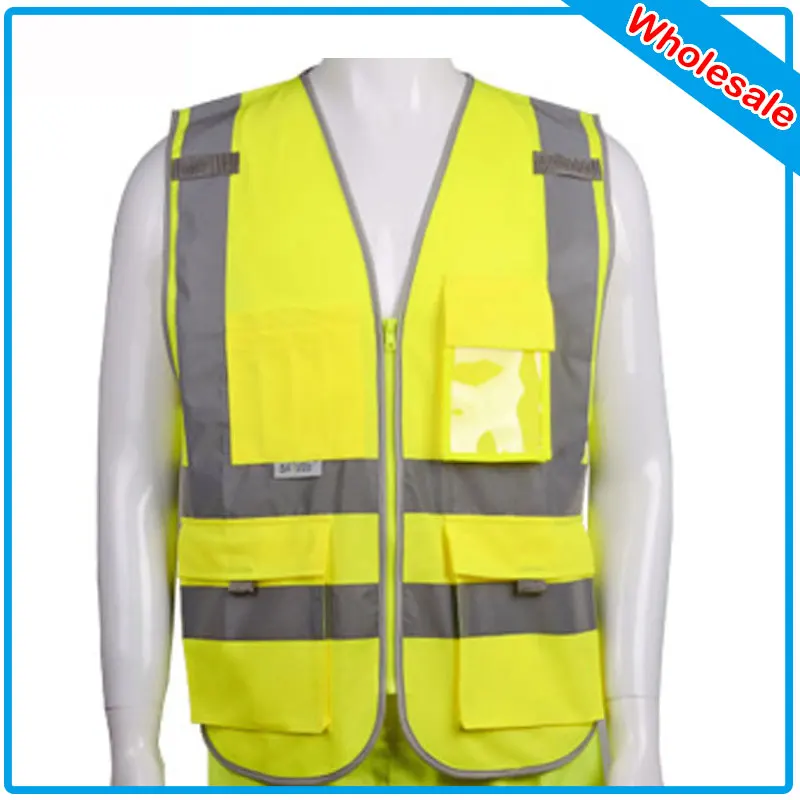 72 шт полиэстер Материал видимость безопасность сигнальный жилет куртка