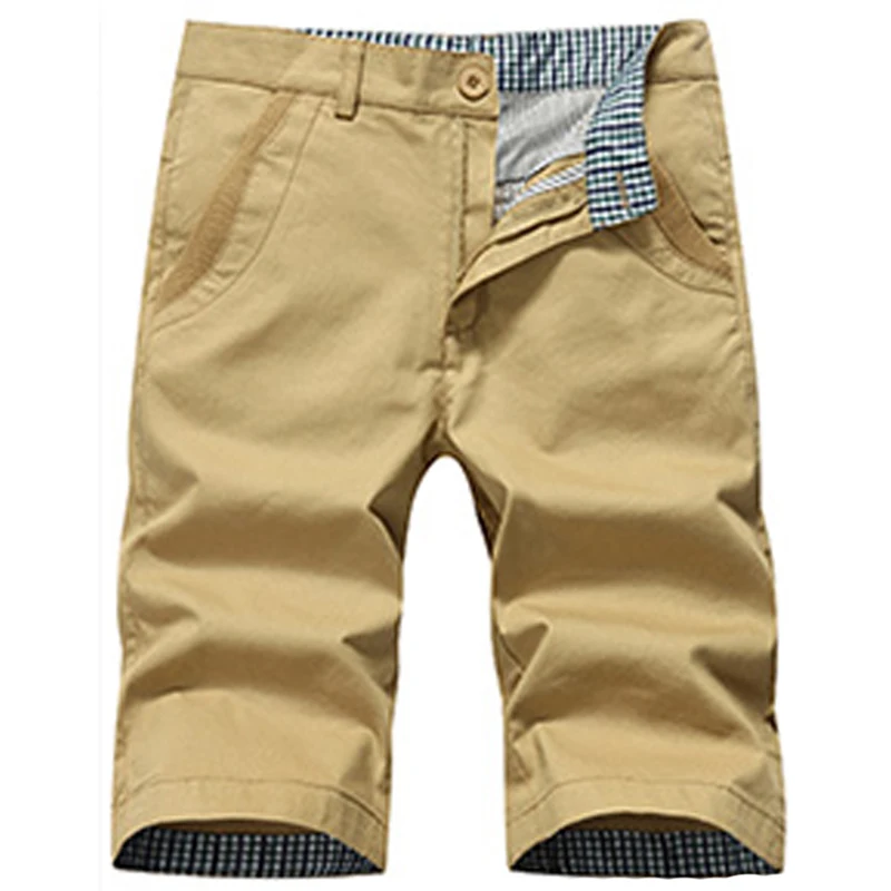 Мужские шорты 2018 Лето Досуг Карманы средней талии молния 5 сплошных цветов