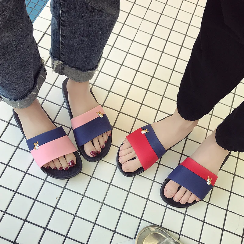 Тапочки Летняя мужская домашняя и уличная одежда нескользящие домашние тапочки