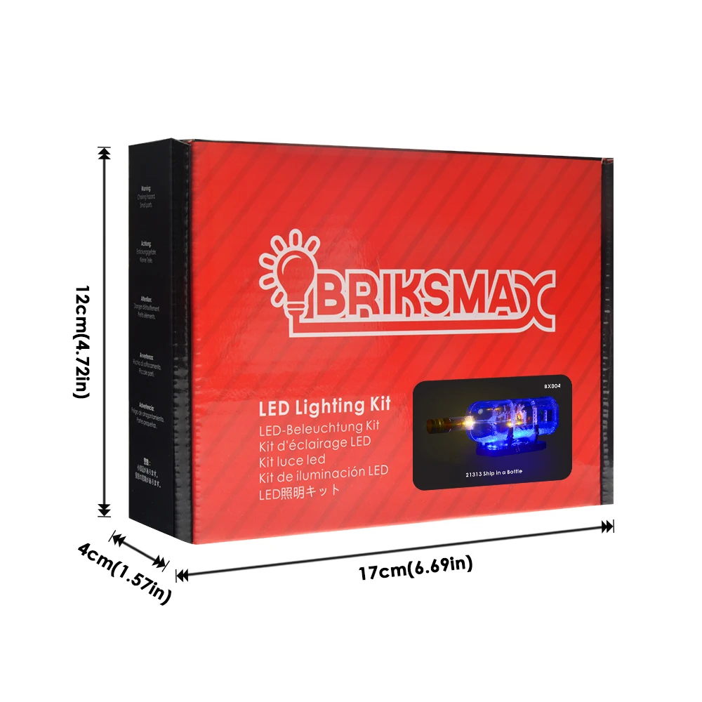 Briksmax Light Set BriksMax светодиодный светильник набор для идей серии корабль в бутылке игрушки строительные блоки светильник ing набор совместим с 21313 - Цвет: Briksmax Light Set