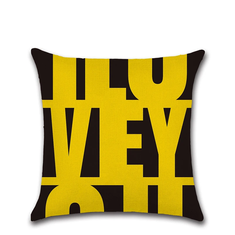 Чехол для подушки с геометрическим рисунком влюбленных Пыленепроницаемая