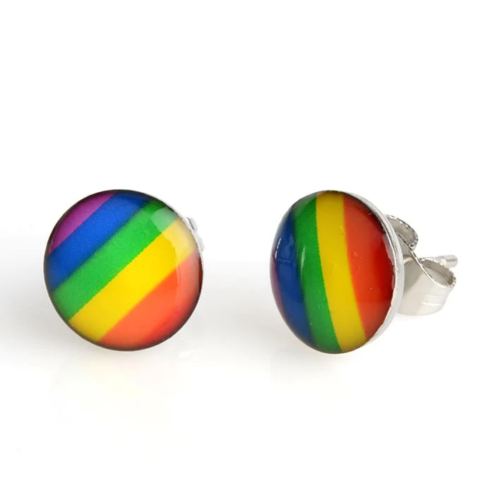 Женские и мужские серьги гвоздики из нержавеющей стали 10 мм|stud earrings|boucle