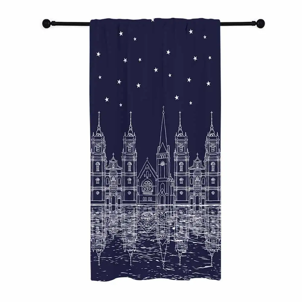 Style D3 - 1pcs Miracille европейские строительные оконные шторы 3D печатные французские окна элегантная, для гостиной затемненные шторы для спальни комнаты - Цвет: Style D3 - 1pcs
