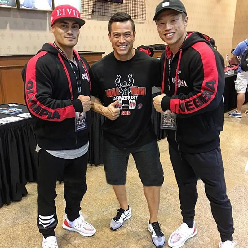 Спортивный костюм для бодибилдинга комплект мужчин на осень и зиму Толстовка s