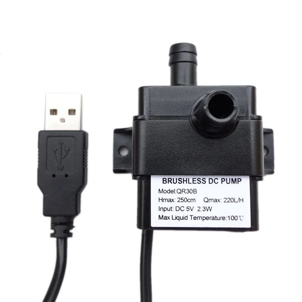USB DC5V 220L/ч бесщеточный постоянного Магнитный ротор насос погружной Садовый пруд фонтан аквариум цикл fish tank