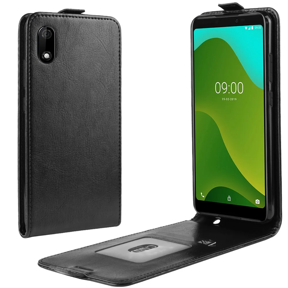 Чехол для телефона Wiko Jerry 4 3 откидная Обложка на заднюю панель из искусственной