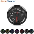 Автомобильный вольтметр Dynoracing BX101492, высокоскоростной светодиодный измеритель напряжения для шагового двигателя, 2 дюйма, 52 мм, 7 цветов, 8-18 вольт