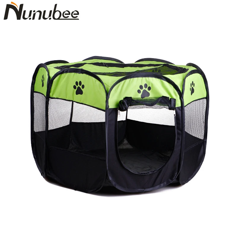 Nunubee Octagonal Fence Portable Folding Pet tent Dog House Cage Cat Tent Playpen Puppy Kennel outdoor supplies | Дом и сад
