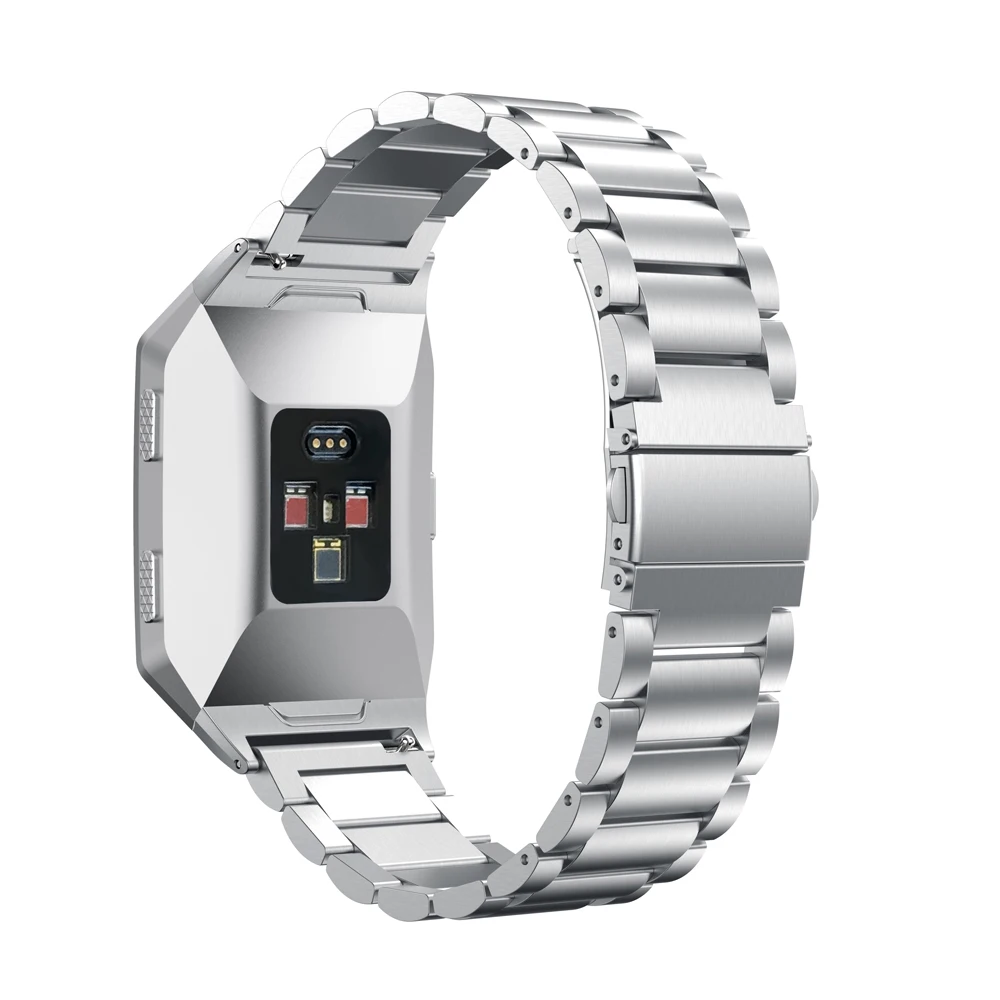 Металлический Wirst ремешок для Fitbit ionic Смарт-часы из нержавеющей стали Бизнес Замена браслет полосы для Fitbit ionic Correa