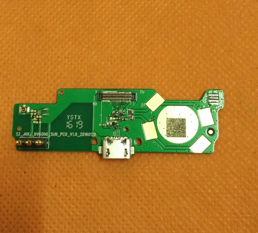 Б/у оригинальная зарядная плата с USB разъемом для Blackview BV6000 MT6755 Octa Core 4 7 &quotHD