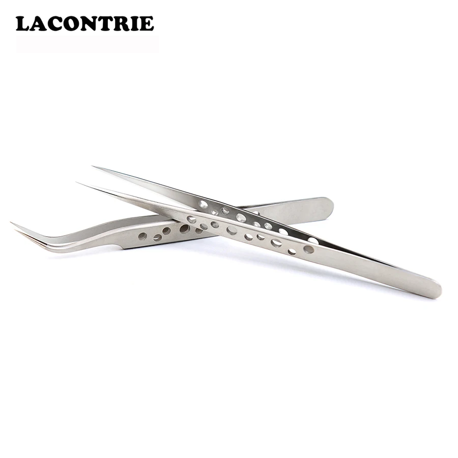 

Best Tweezers for Eyebrows 1/2PCS Tweezers for Individual and 3D-6D Volume Lashes 9 Holes Eyelash Extension Supplies Makeup Tool