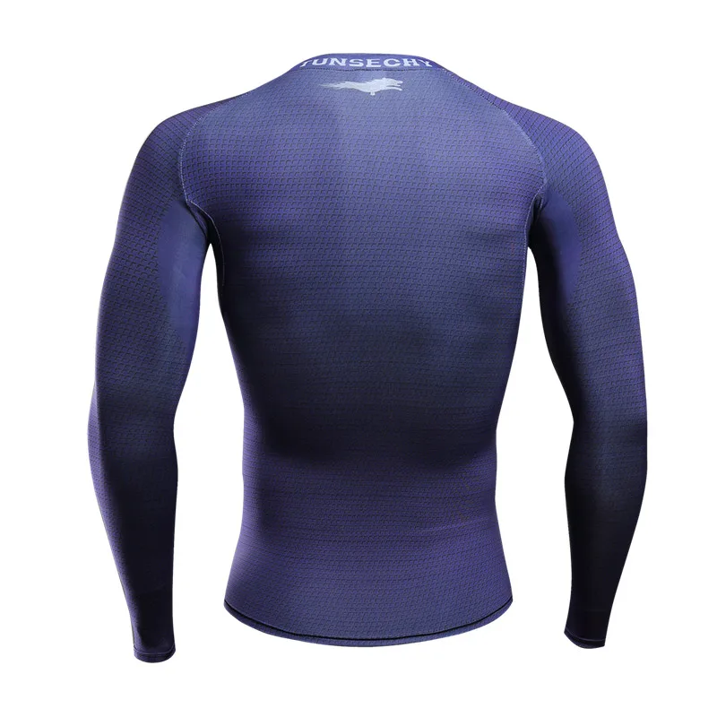 Super bike top jerseys New hot 2017 T-shirts Men Wolf Pack 17 Long Sleeve new sport Man Shirt Superman Cosplay Costume | Спорт и
