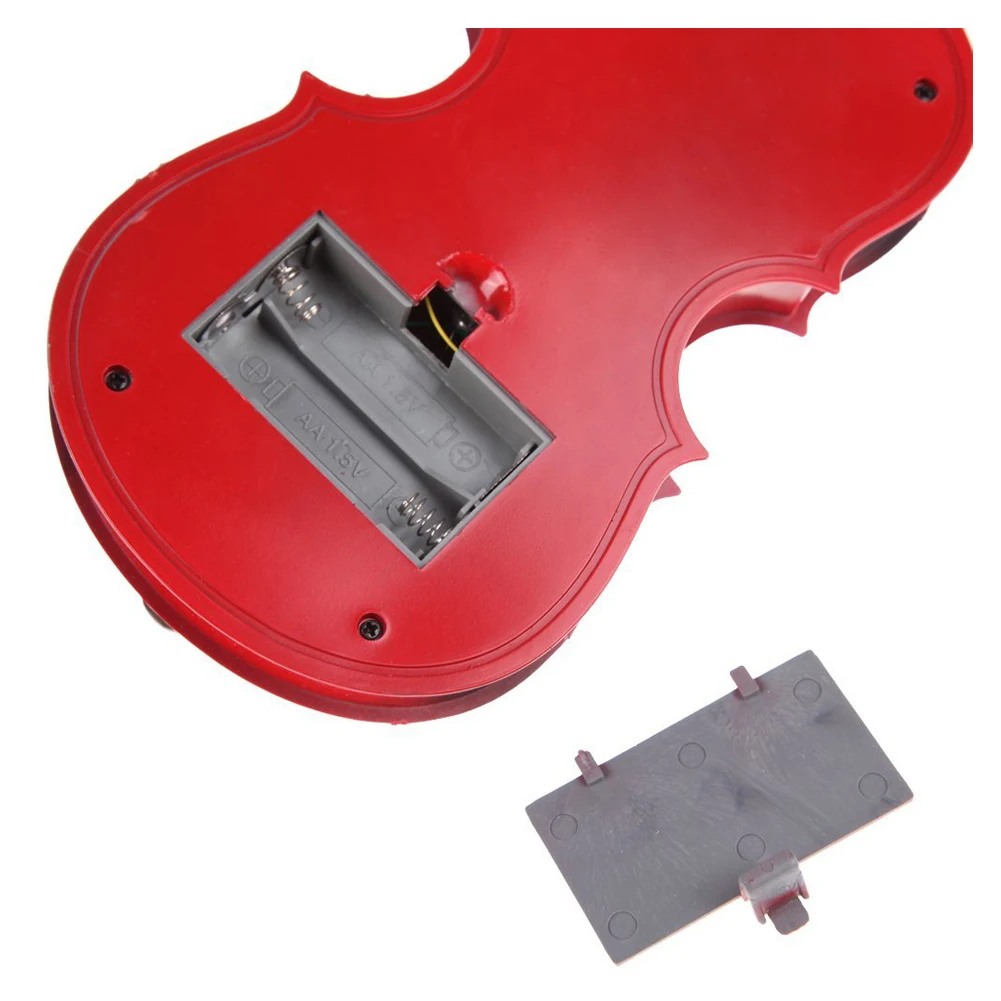 Красный Детский развивающий креативный подарок игрушки имитация Led скрипка