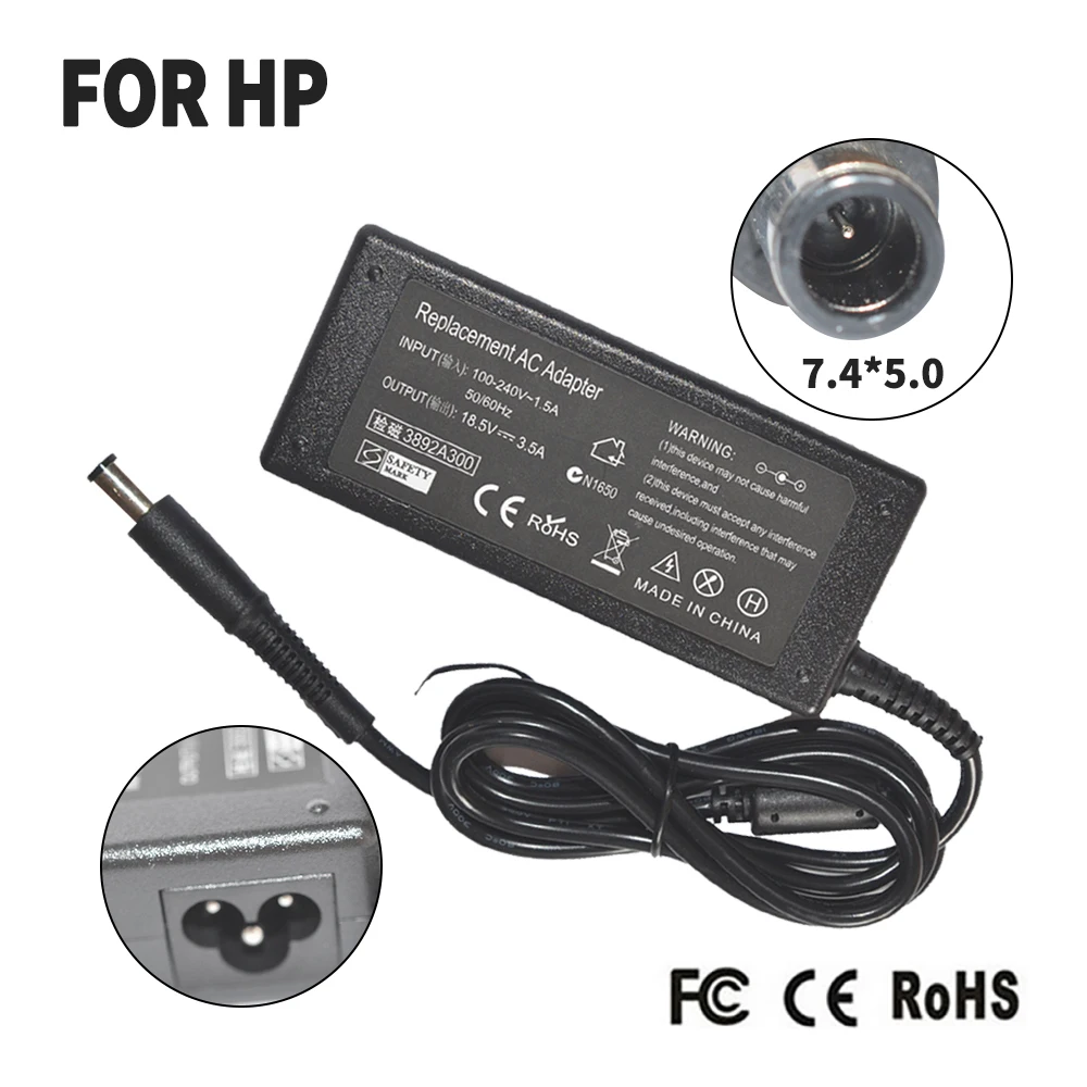 18 5 V 3.5A 7 4*5 0 мм Мощность адаптер переменного тока для hp CQ35 G50 G60 G61 G70 DV5 DV6 DV7 DV4 ProBook 4410s