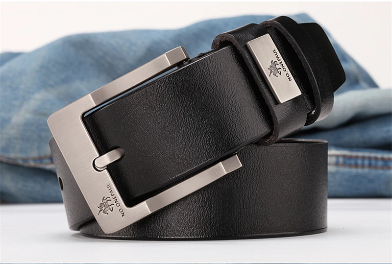 NO.ONEPAUL buckle men belt High Quality cow genuine leather luxury strap male belts for men new fashion classice vintage pin