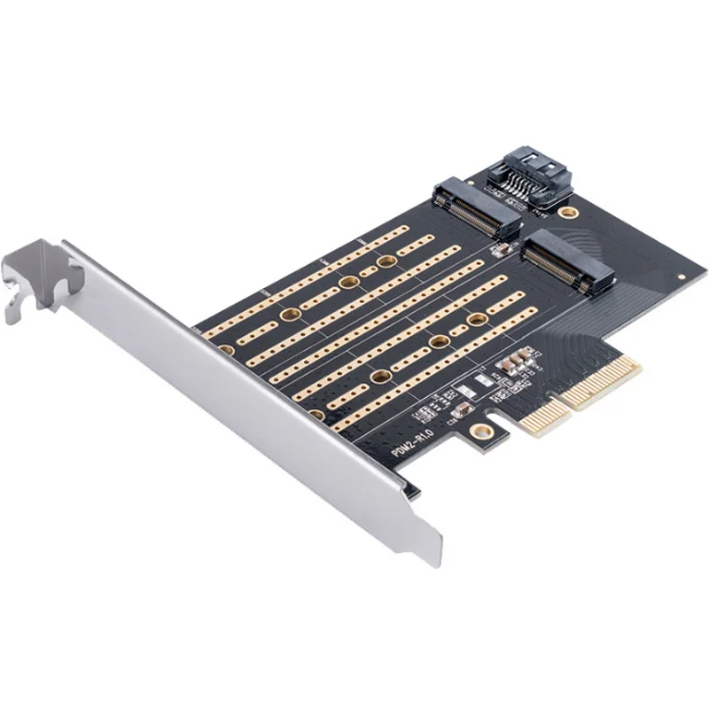 Расширительная карта двухканальные порты M.2 NVME к PCI E X4 Поддержка SATA новое