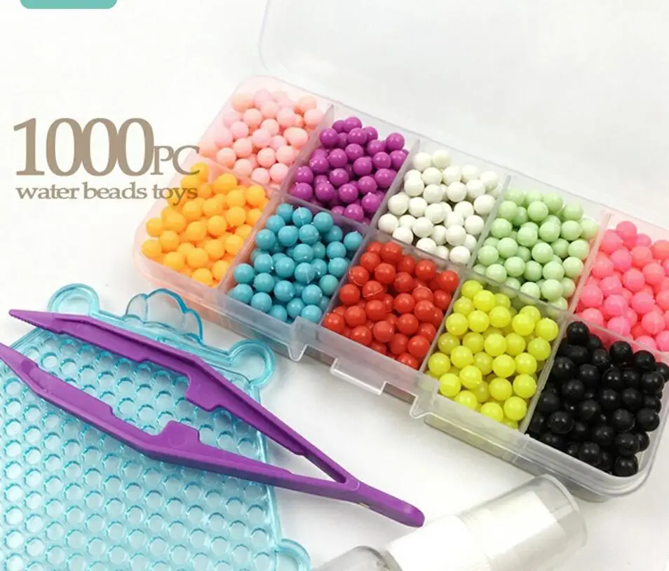 10 color MamimamiHome водные бусины, игрушки для детей, липкие бусины Perler, Pegboard Jigsaw Puzzle, водные шарики, Бонд, развивающие игрушки для рисования - Цвет: 10 color