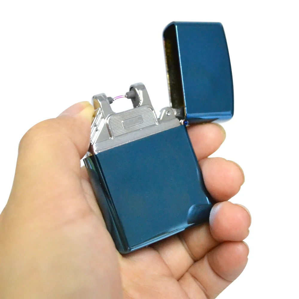 Новинка 2018 ветрозащитная Зажигалка электронная USB зарядка мужские деловые