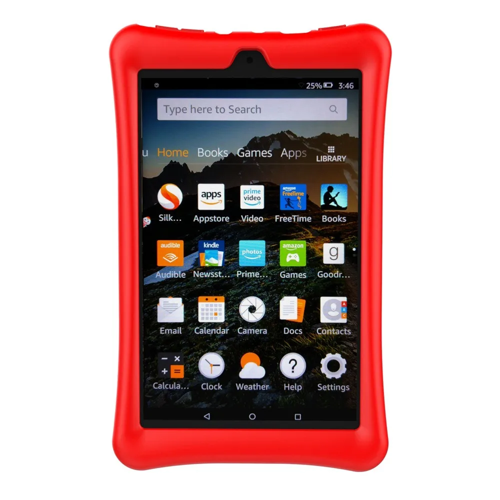Для Amazon Kindle Fire HD 8 / защитный в виде ракушки защитная оболочка Силиконовый чехол Чехол прочный супер прочный легкий защитный