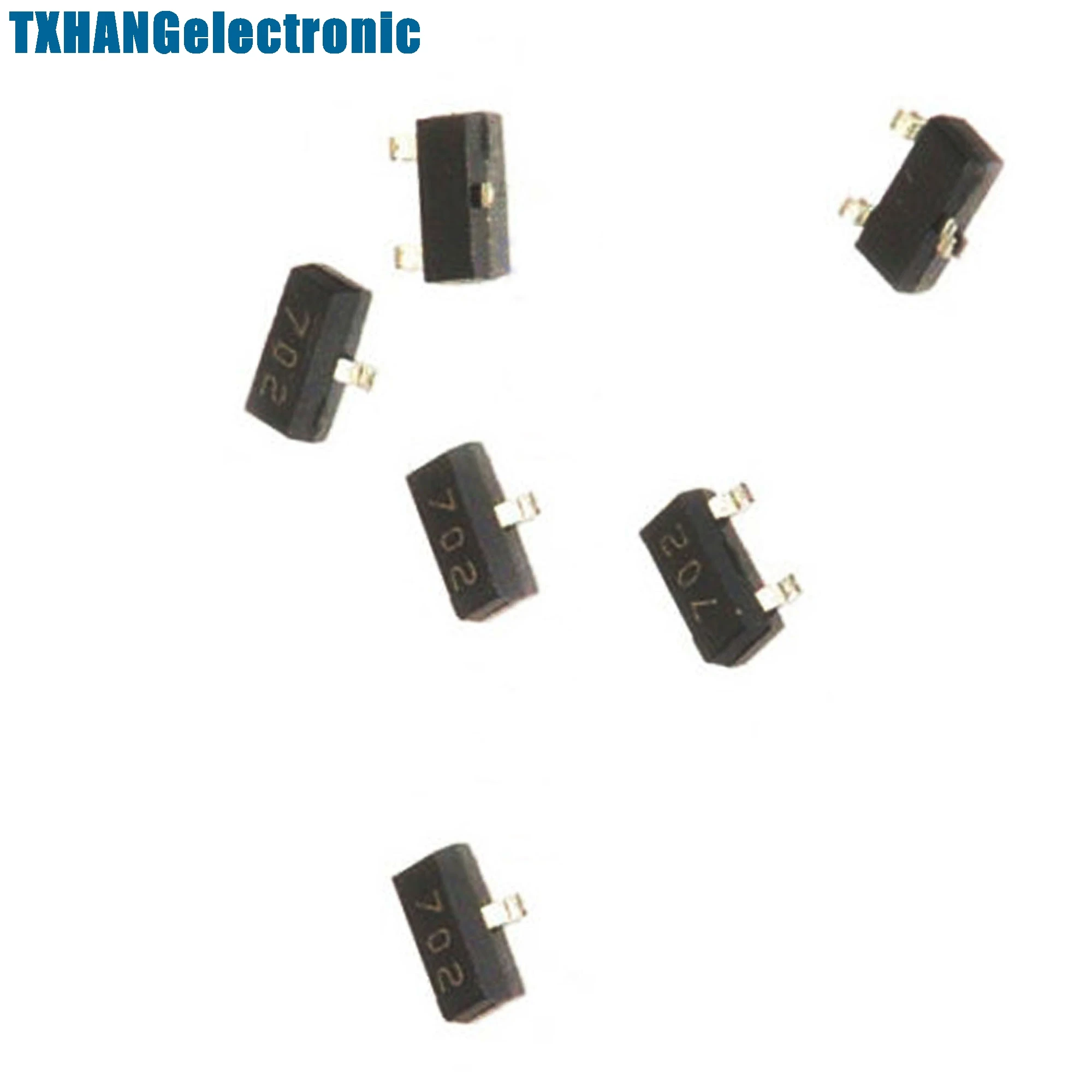 100 шт. 2N7002 702 7002 SOT-23( SMD ) N-Channel 60V 115mA MosFET TOP | Электронные компоненты и принадлежности