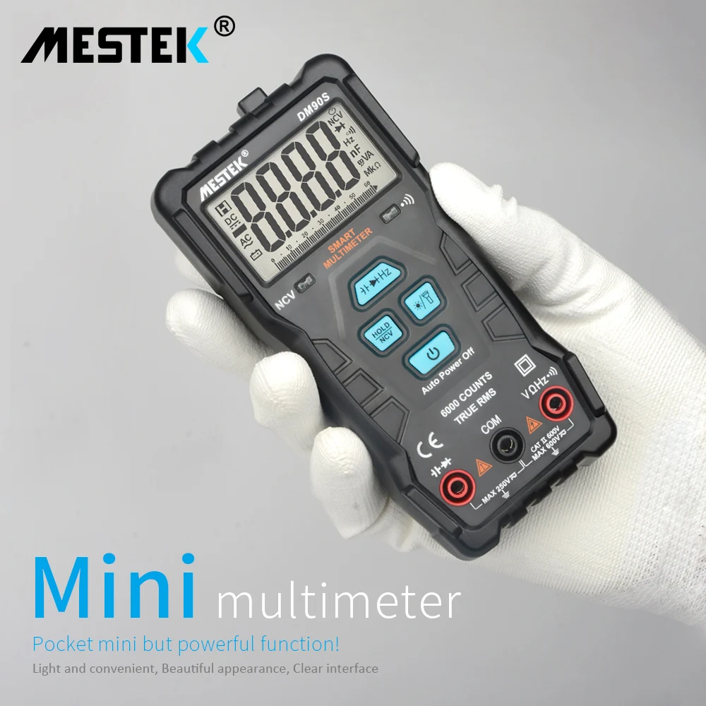 Мультиметр MESTEK DM90S высокоскоростной портативный универсальный мультитестер с
