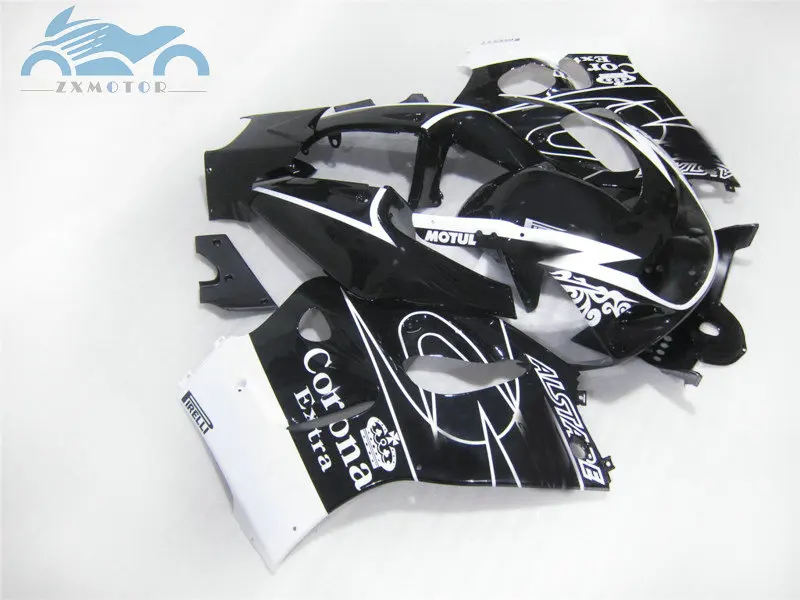 Free Custom ABS fairings kit for SUZUKI GSXR750 GSXR 600 1996-2000 SRAD sport fairing kits GSXR600 96-00 black corona bodyworks |