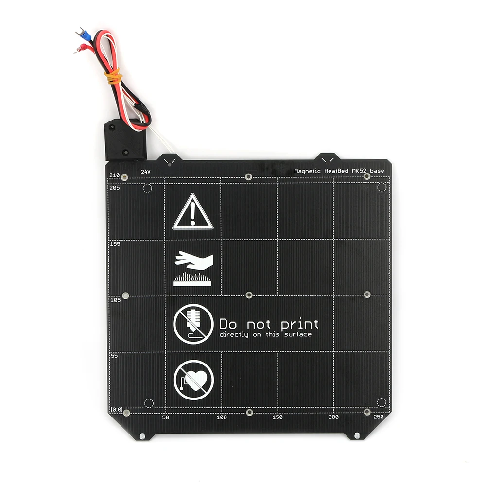 Клон Prusa i3 MK3 3d принтер Y карета Магнитная кровать с подогревом 24 В MK52 проводка термистор комплект с магнитом для Prusa i3 MK3 MK3S