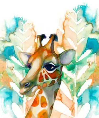 

Diamond Embroidery Drawing Painting By Number Colored Giraffe DIY Diamond Painting Cross Stitch Rhinestone Mosaic Kid's Room