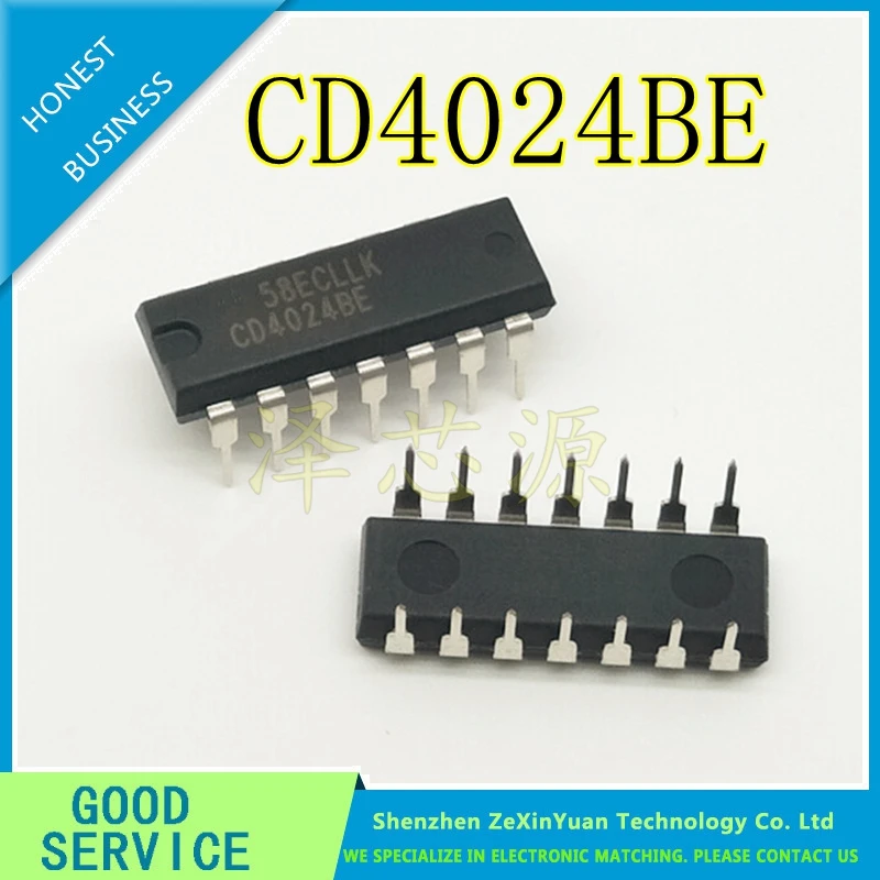 10 шт. CD4024BE DIP14 CD4024 DIP 4024BE 14 Новый и оригинальный IC|Аксессуары для батарей ЗУ| |