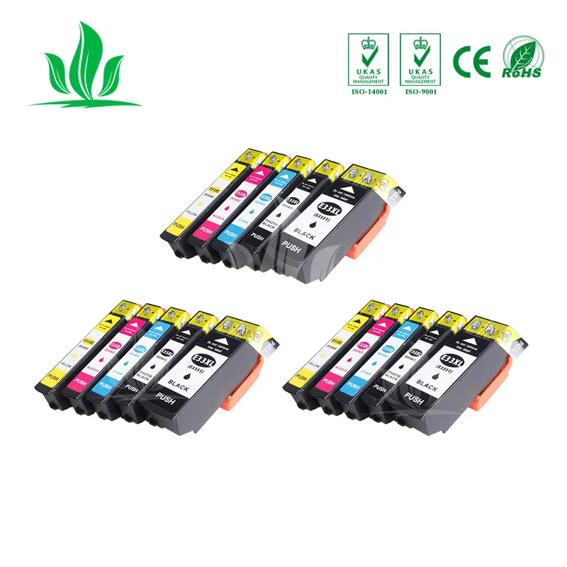 ZH 15PK 33XL совместимый чернильный картридж для принтера Epson XP 530 630 830 635 540 640 645 T3351 T3361