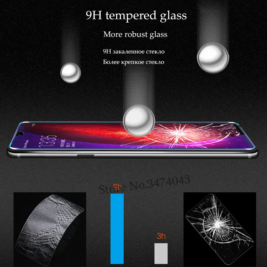 Полное защитное закаленное стекло для huawei P Smart Plus защита экрана 9H Защитное стекло для huawei P Smart стекло