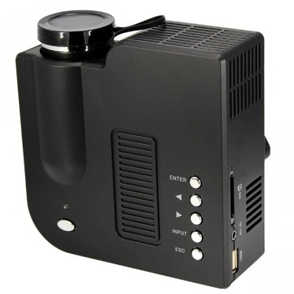 Uc28 портативный из светодиодов проектор кинотеатр пк и ноутбуков VGA / USB SD AV