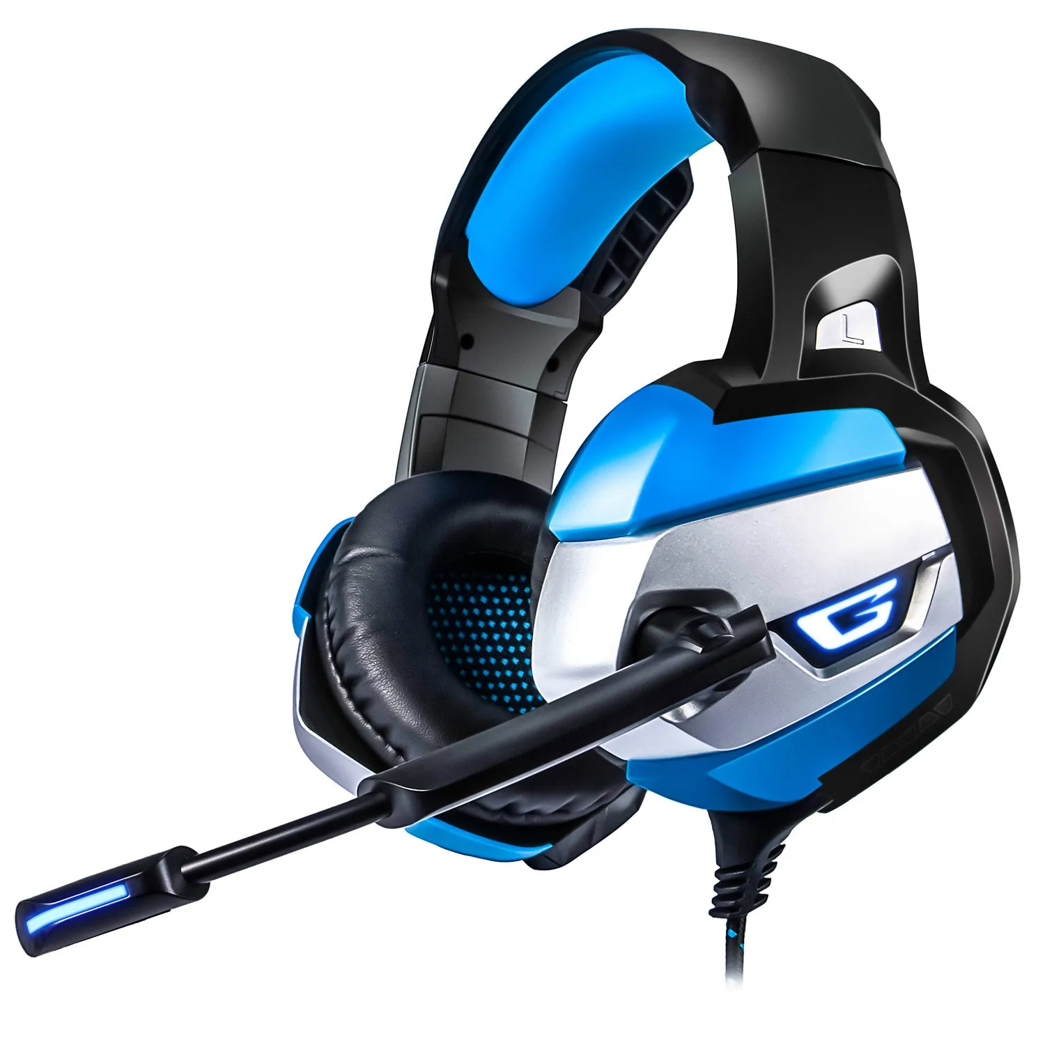 K5 PS4 игровая гарнитура шлем проводной ПК стерео наушники с гарнитурой микрофоном