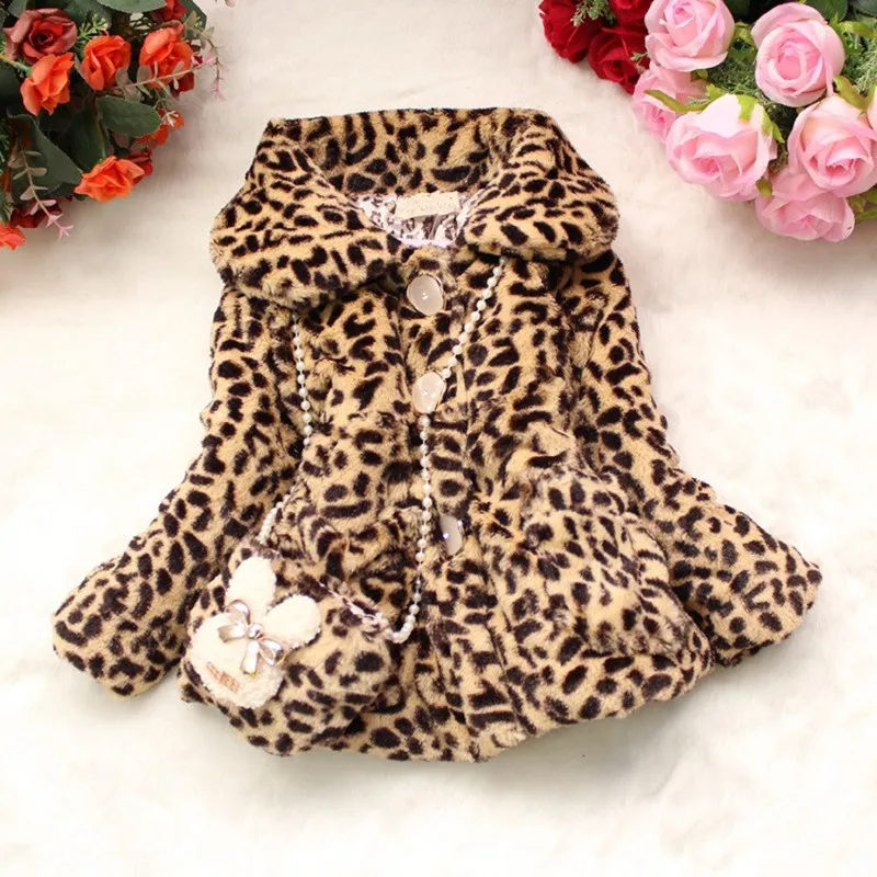 Anlencool Фирменное пальто для девочек на зиму Детское с мехом в Корейском стиле