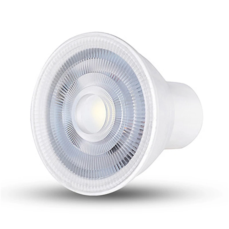 10 шт./лот светодиодный светильник 220V 6ВТ GU10 Точечный MR16 COB Чип луча SMD 2835 теплый