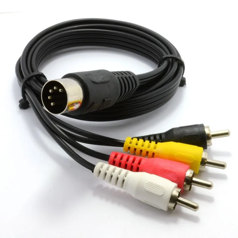 5 Pin штекер Din 4 x RCA Phono Вилки аудио кабель |
