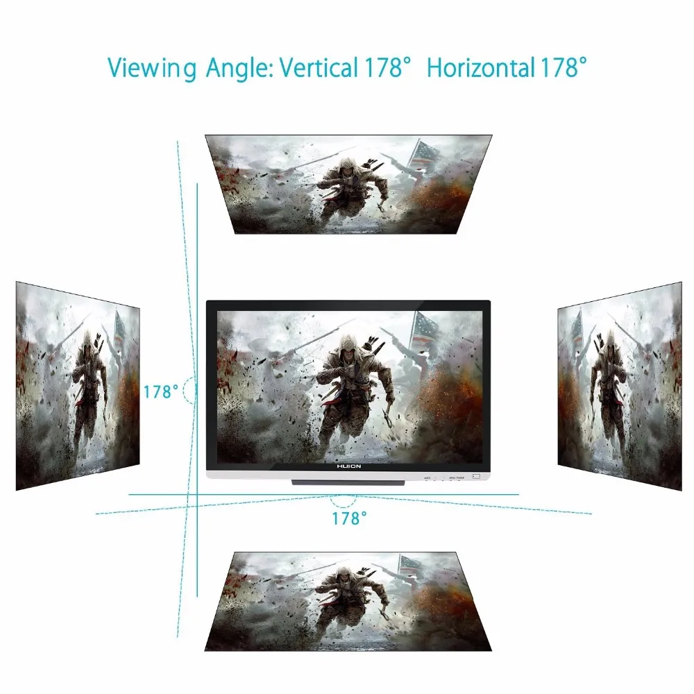 Графический планшет Huion GT220 v2 профессиональный монитор для рисования 21 5 &quotHD IPS Pen