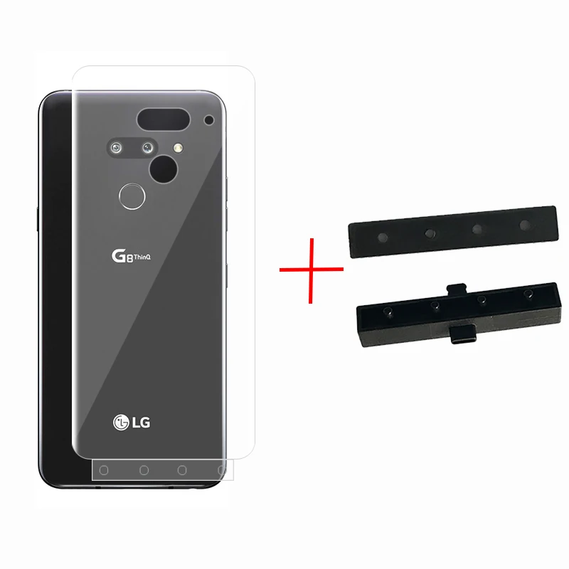 2 Pcs Front &amp Back Smart Guide Tool Soft Film AUTO Fixed Hydrogel Full Body Screen Protector for LG G8 ThinQ 6.1&quot | Мобильные
