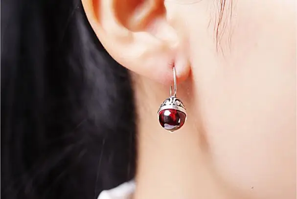 Серебряные сережки и ошейники из тайского серебра S925 пробы с тайскими