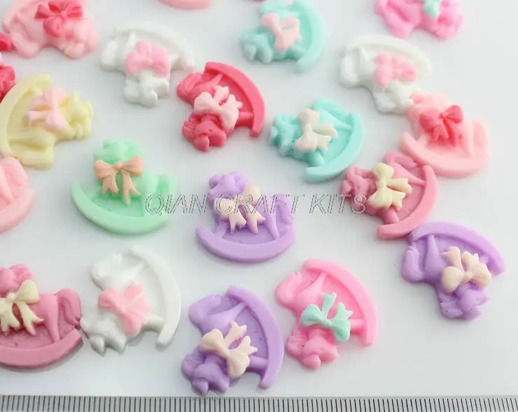 200 шт. Понье Кабошон Смола Decoden записки Кнопка Kawaii Камея Бобби Шпильки Подвески DIY