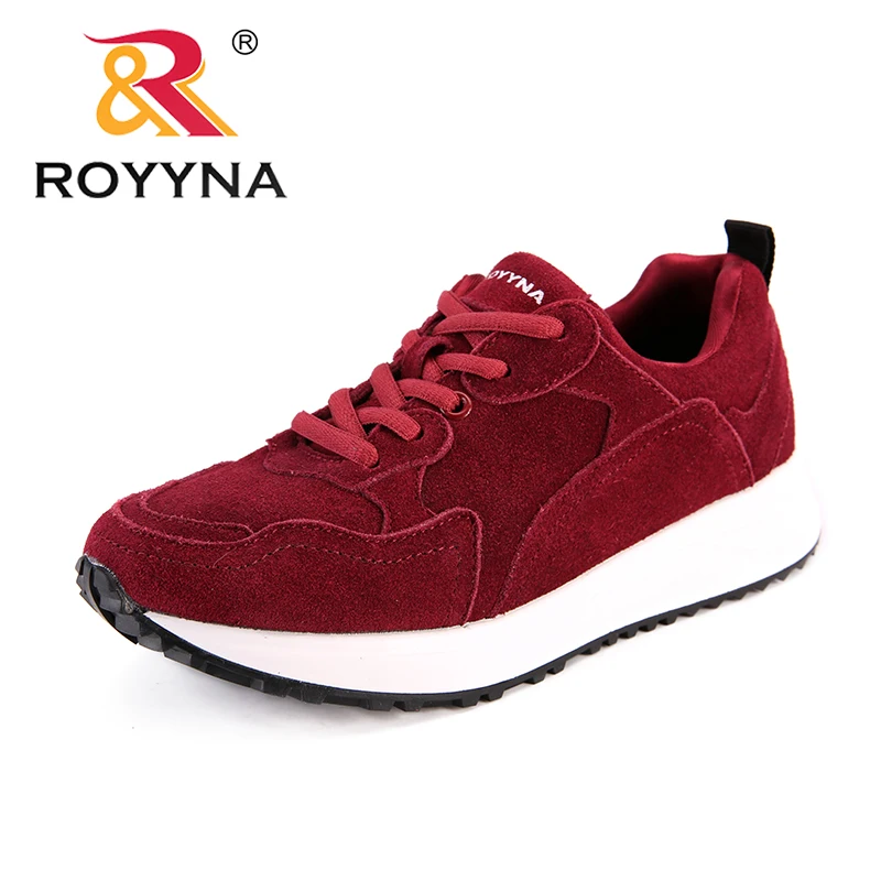 Royyna Новая Классика Стиль Для женщин Спортивная обувь Обувь замши Femme Туфли без каблуков Кружево до Женская повседневная обувь Mujer открытый Удобная обувь