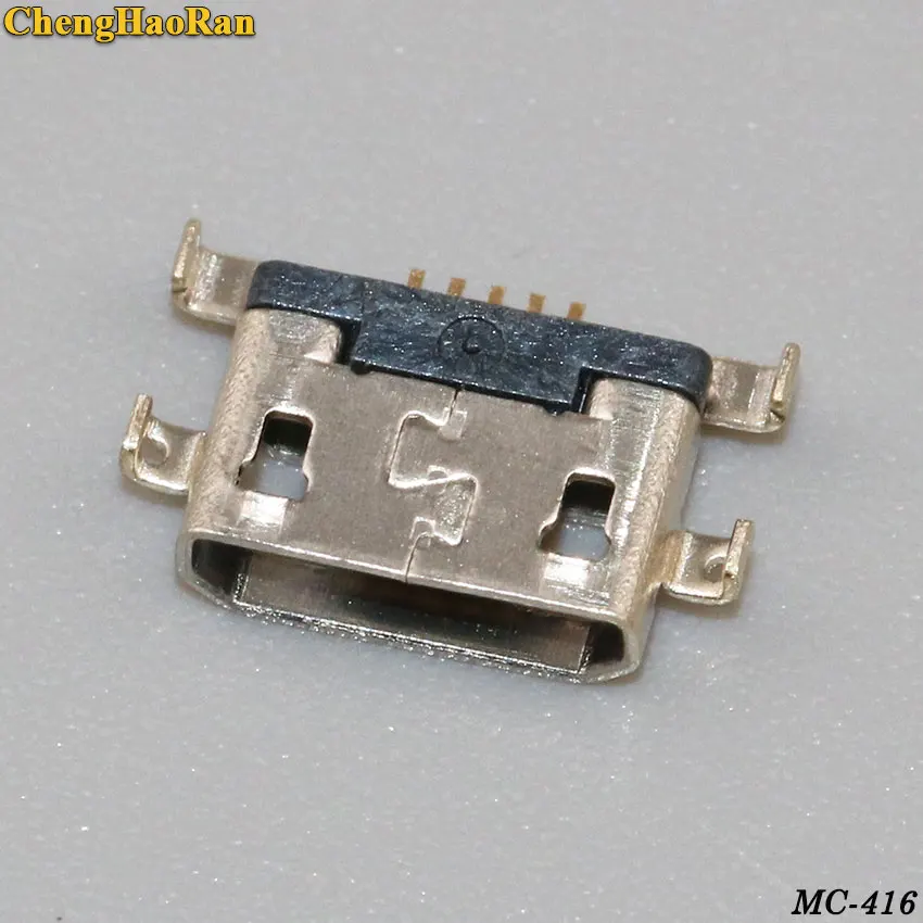 ChengHaoRan 50 шт. разъем Micro USB 5pin задняя Тяжелая пластина 1 2 мм плоский рот женский
