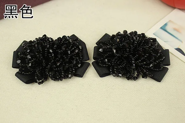 1 пара хрустальных бусинок обувь патч Appliques de roupa аппликация вышивать на пачках для одежды para Vesta