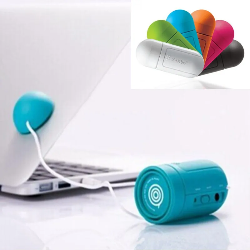 2015 Vibration Stereo Speaker System MP3 MP4 Computer Cellphone Portable Mini Music | Электроника