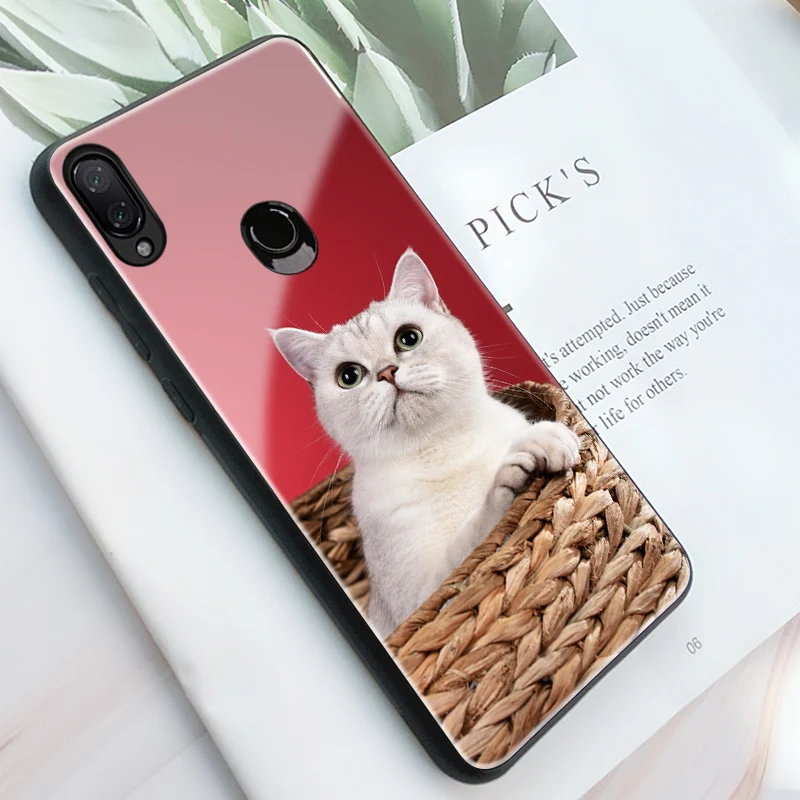 Для Xiao mi 8 чехол mi 8 Lite чехол стеклянный Жесткий Чехол для Xiao mi Red mi Note 7 Чехол mi 8 Explore ore 6X A2 mi 8 Lite чехол для мобильного телефона s милый