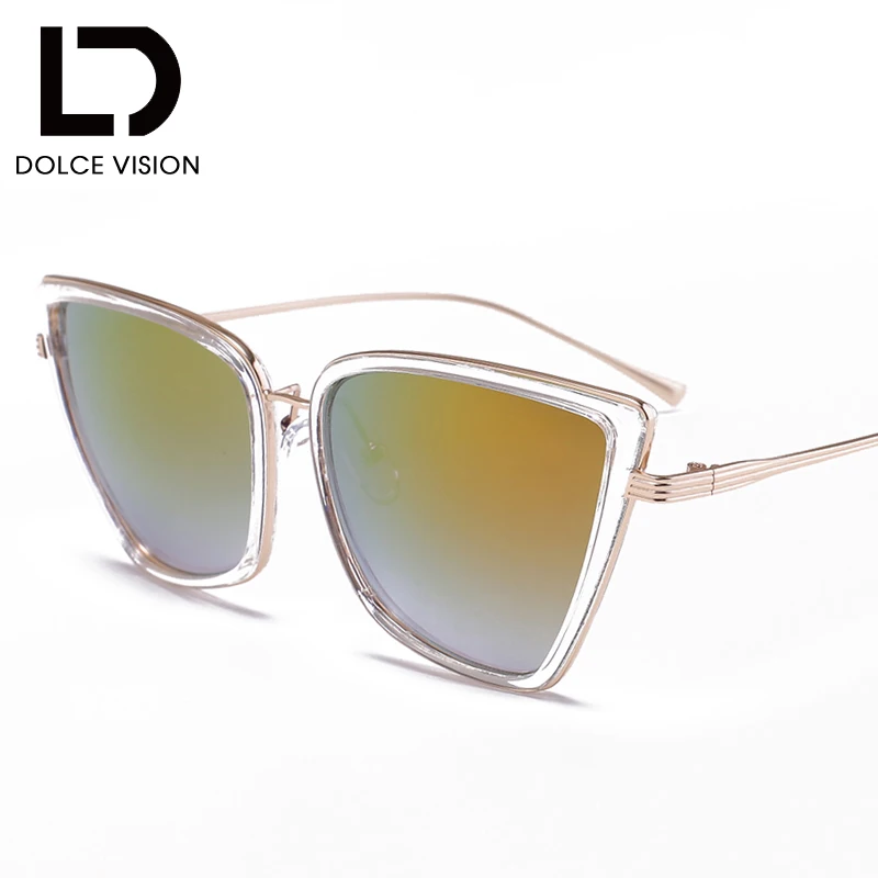 Женские солнцезащитные очки dolce&ampvision кошачий глаз с покрытием Модные оттенки