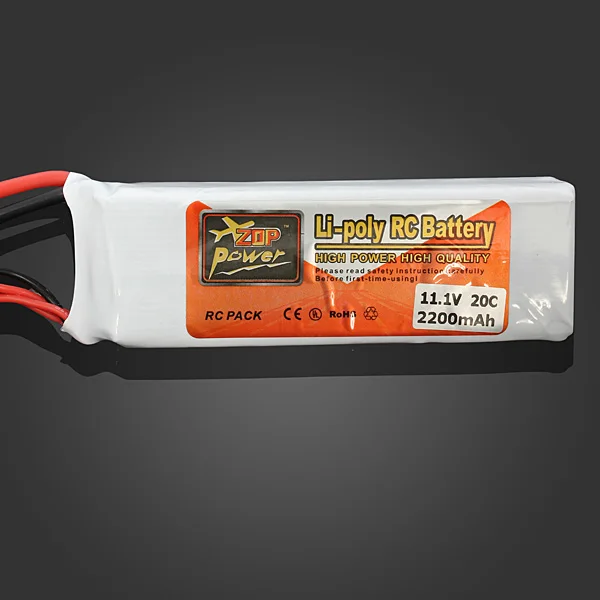 Новый ZOP Power Lipo аккумулятор 11 1 В 2200 мАч 20C Т-образный разъем для радиоуправляемого