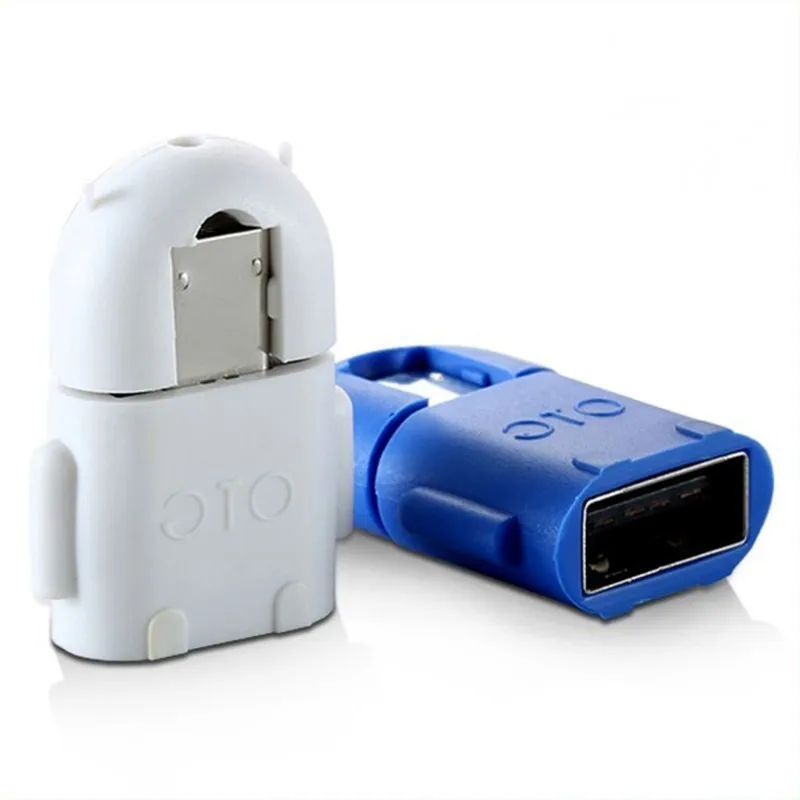 Цветной случайный мини Робот Форма Usb Otg кабель к адаптер 29*21*10 мм для Android