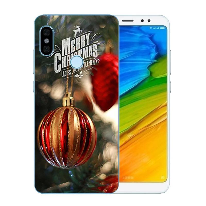 Чехол для Xiaomi Redmi Note 5 Pro чехол с рисунком Merry X'MAS Прозрачный 5Pro |